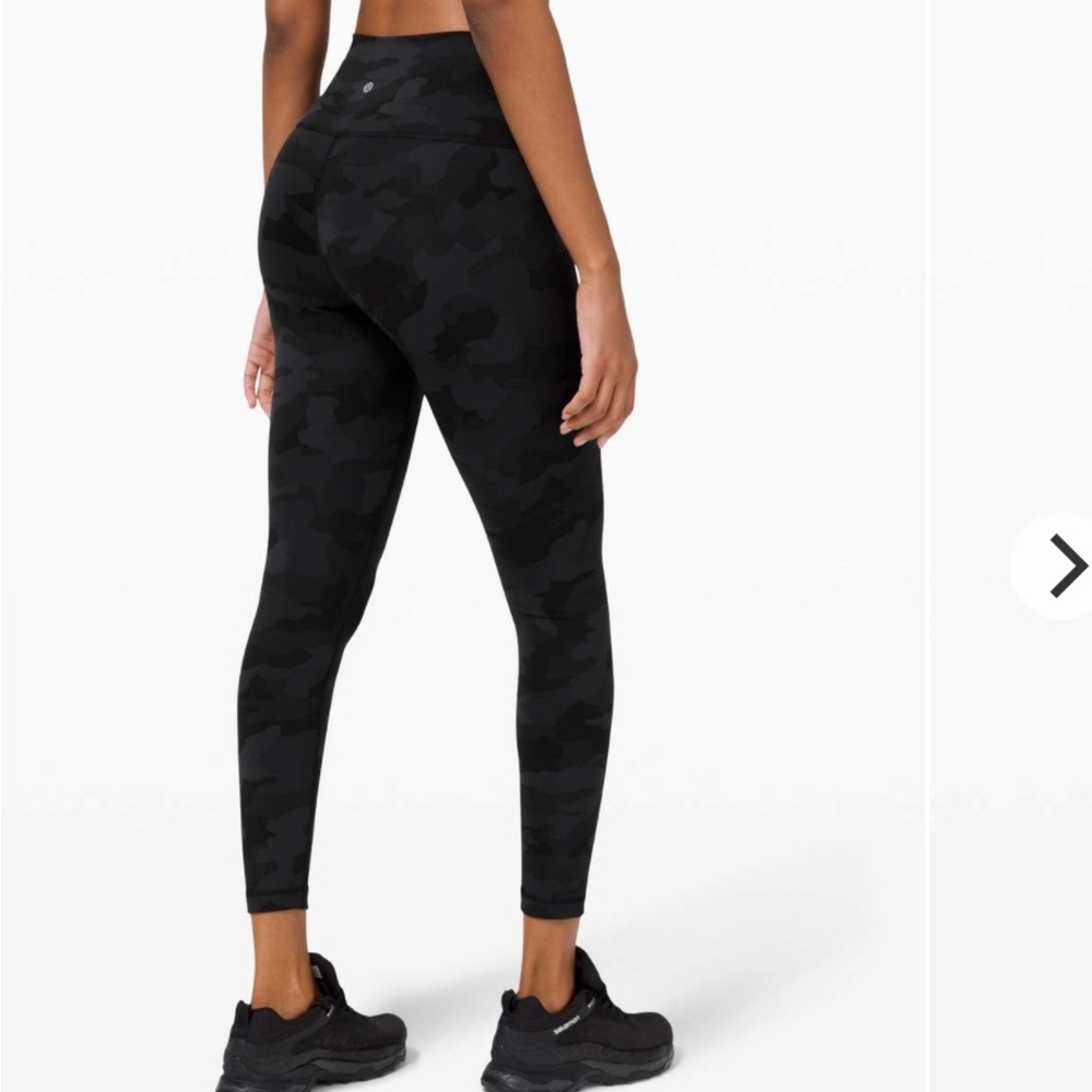 Lululemon Black Camouflage Leggings